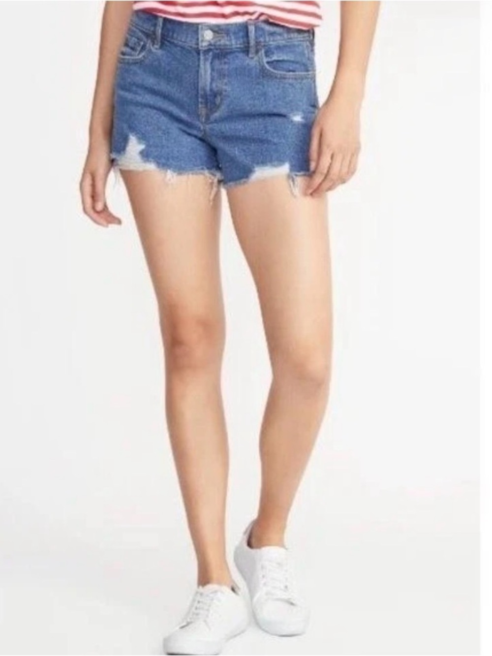 Old Navy Distressed Cutoff Jean Shorts - Blue